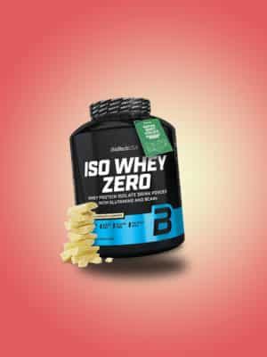 proteina de suero isolada sabor chocolate blanco biotech iso whey