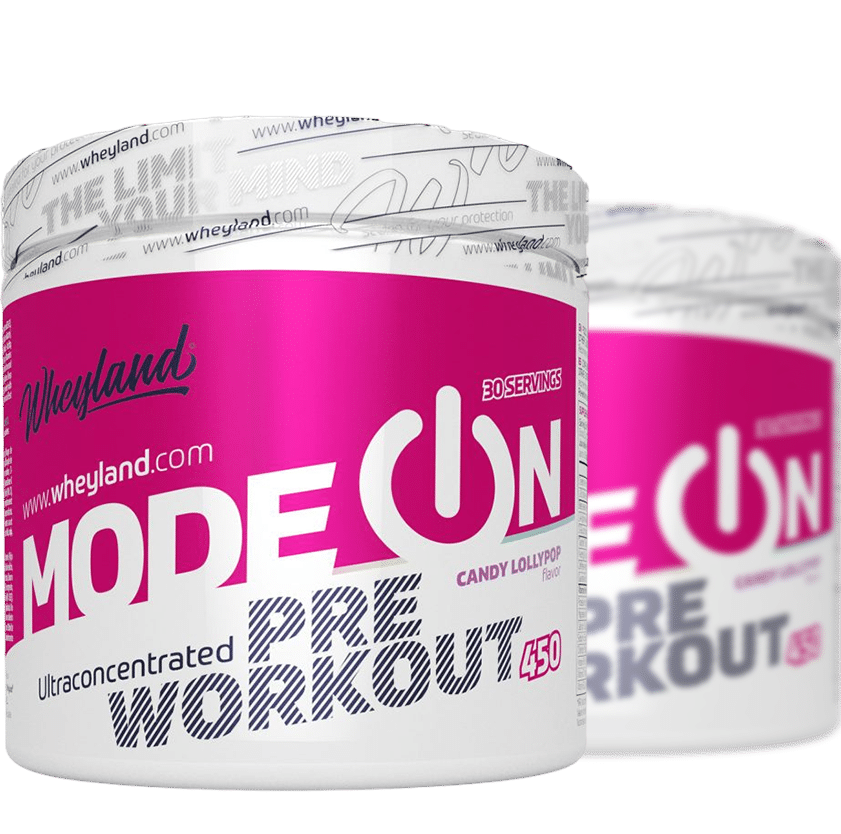 modeon pre entreno con 400mg cafeina wheyland