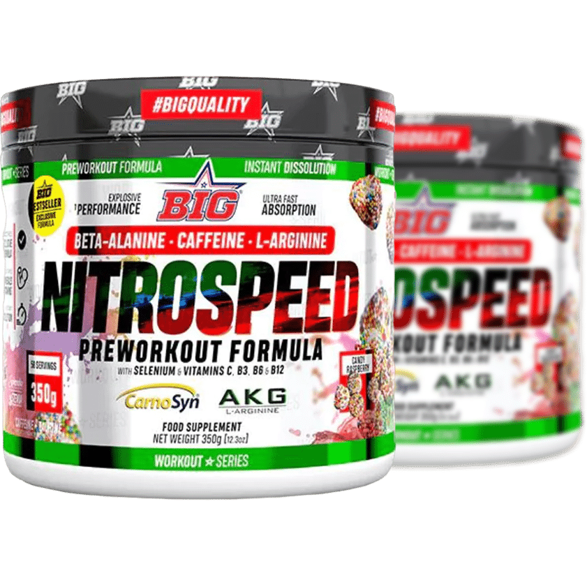 nitrospeed preentreno con extra de cafeina de big